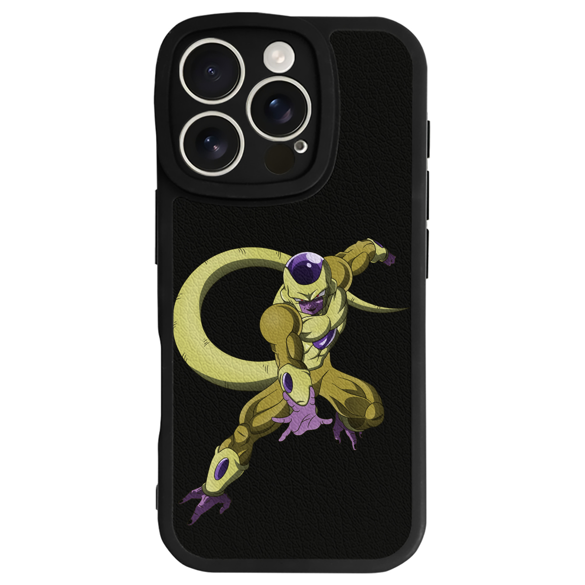 （画像用） ドラゴンボール フリーザ DRAGON BALL Frieza 【iPhone 16シリーズ対応】シリコンスマホケース（レザー調） 材質：シリコン